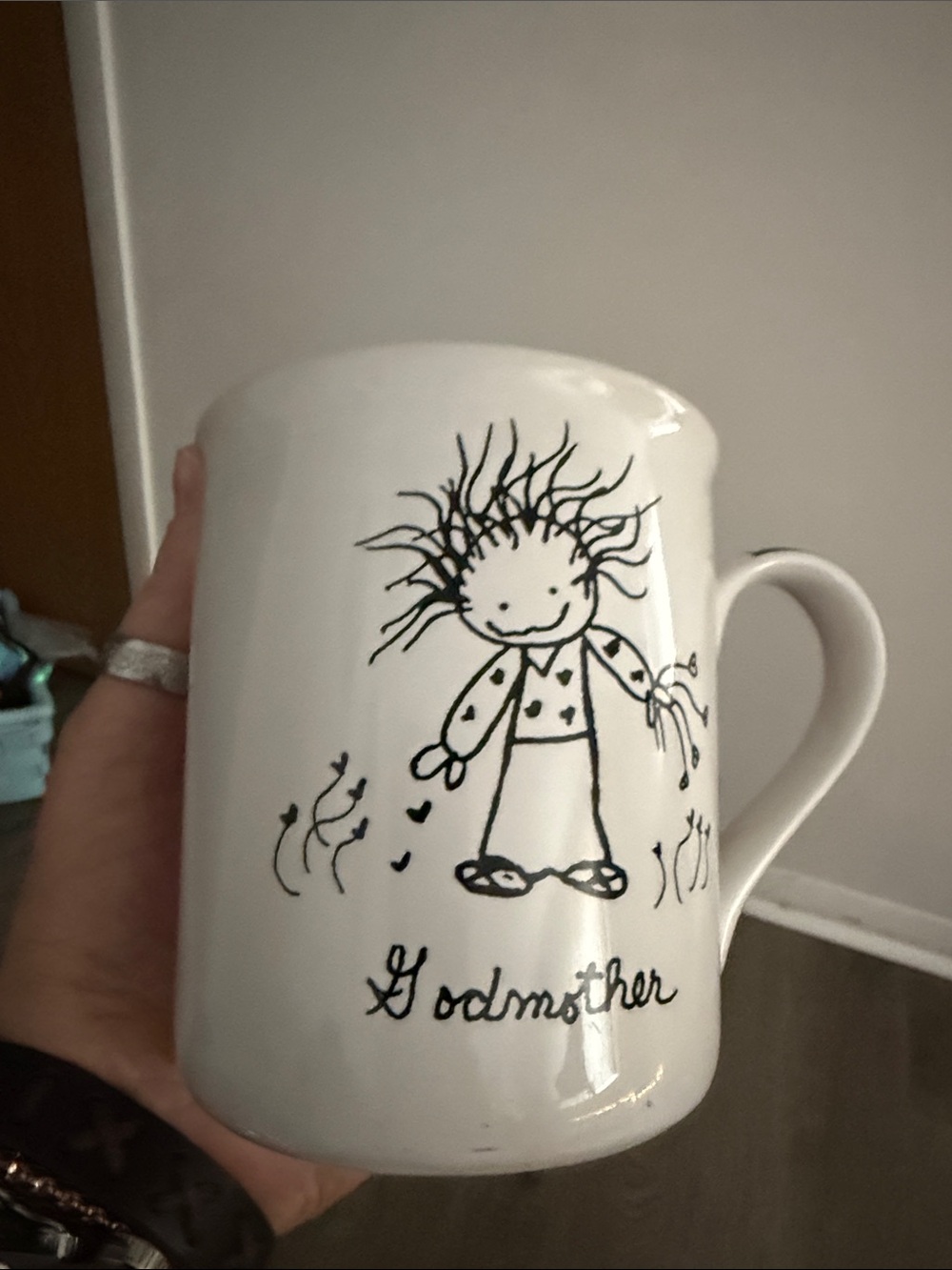 White Godmother Illustrated Ceramic Mug
